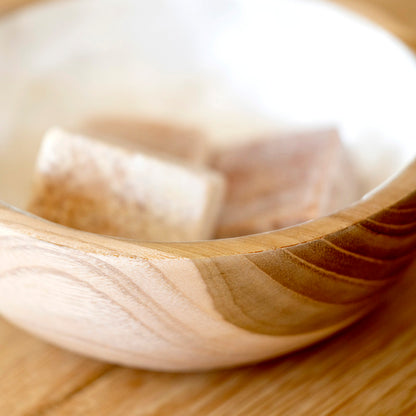 Schaaltje Piring hout met parelmoer